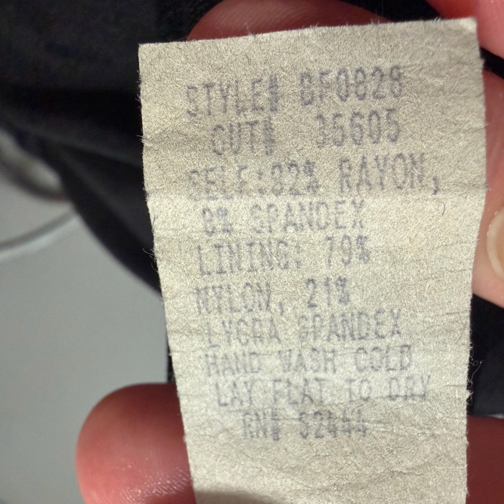 Nicole Miller Atelier Little Black Bandage Dress Long Sleeve V-Neck Bodycon XS - Picture 9 of 11